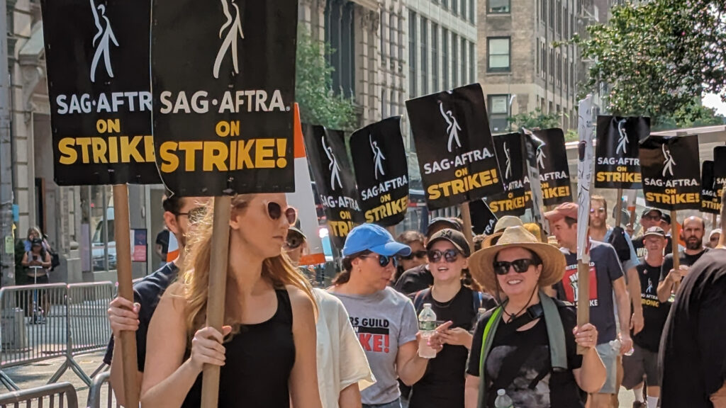 American actors' union strike in 2023