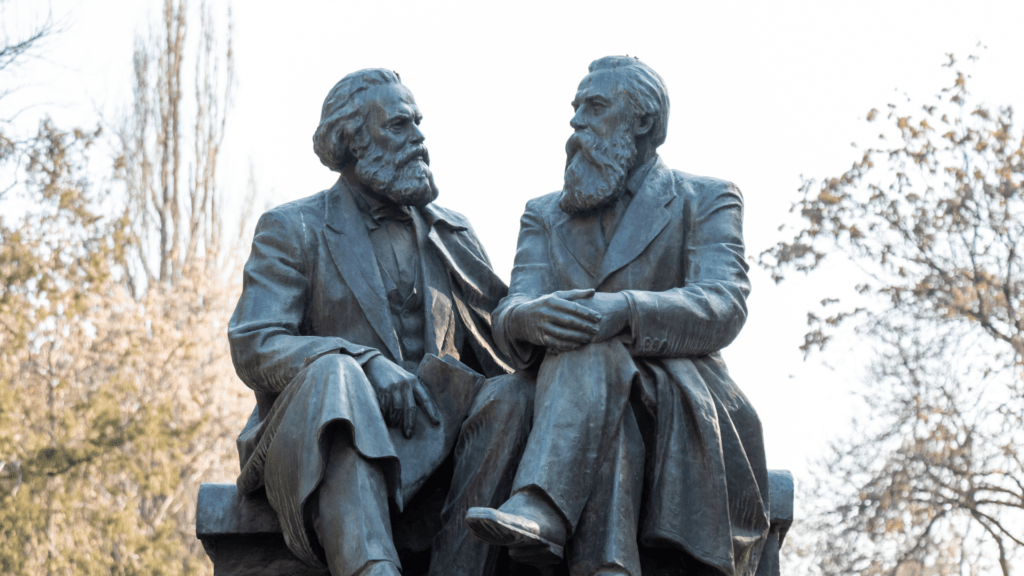 Karl Marx, a 19th-century philosopher and economist known for developing the theories of communism and socialism.