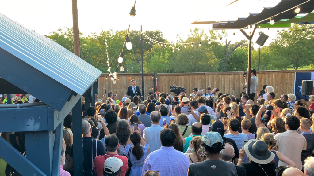 James Talarico Rally at The Backyard